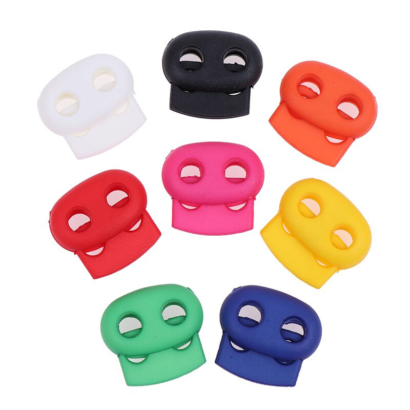 20 бр./лот Цветна щипка за превключване на зърна 5 мм дупка Пластмасова запушалка Заключване на шнур Облекло Връзки за обувки Аксесоари за спортно облекло