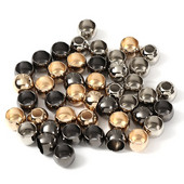 DoreenBeads, 3 culori, metal, aliaj de zinc, rotund, placare, capac de capăt, pentru confecții de bijuterii, îmbrăcăminte sportivă, pălării, pungi 20 buc.