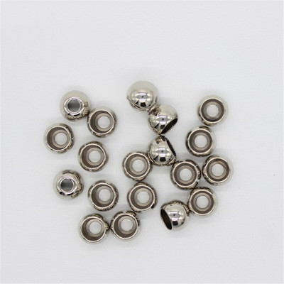 DoreenBeads, 3 culori, metal, aliaj de zinc, rotund, placare, capac de capăt, pentru confecții de bijuterii, îmbrăcăminte sportivă, pălării, pungi 20 buc.