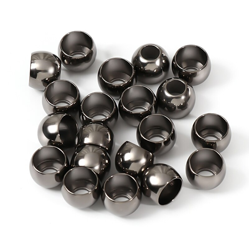 DoreenBeads, 3 culori, metal, aliaj de zinc, rotund, placare, capac de capăt, pentru confecții de bijuterii, îmbrăcăminte sportivă, pălării, pungi 20 buc.