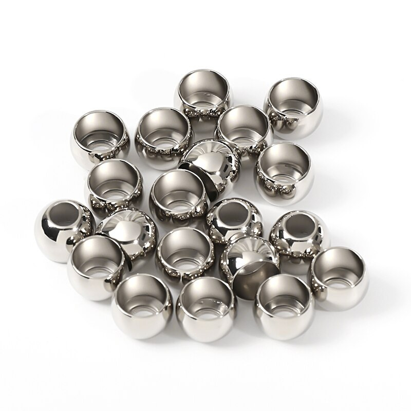 DoreenBeads, 3 culori, metal, aliaj de zinc, rotund, placare, capac de capăt, pentru confecții de bijuterii, îmbrăcăminte sportivă, pălării, pungi 20 buc.