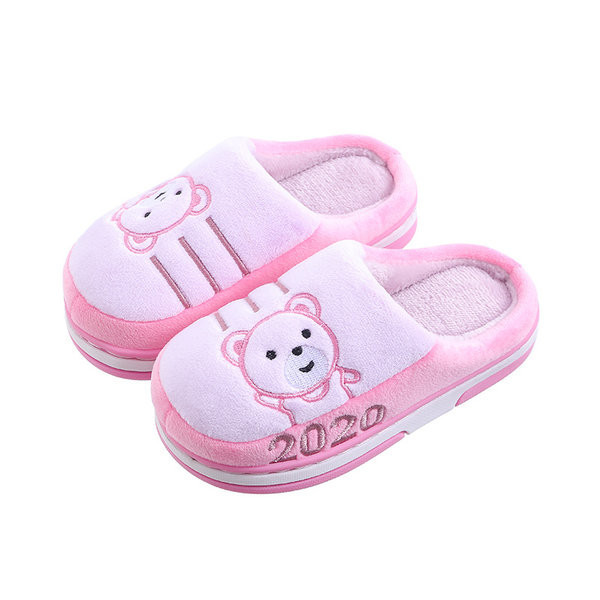 Kućne papuče s vezom i ravnim potplatom