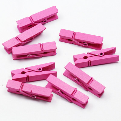 Paljud värvid Puidust riidepuud Riidelõksud Klambrid Kontori peokaunistused Aksessuaarid Fotode riputuspulgad 35x7mm DIY