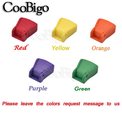 20tk Värviline tõmblukk Tõmmake Juht Lukk Otsad Kork Paracord Tross Riietus Seljakott Kinnitus Ots Klambrikott DIY Aksessuaarid Plastik