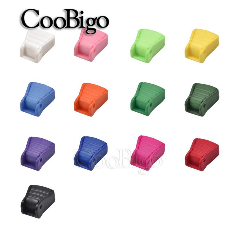 20tk Värviline tõmblukk Tõmmake Juht Lukk Otsad Kork Paracord Tross Riietus Seljakott Kinnitus Ots Klambrikott DIY Aksessuaarid Plastik