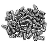 50 paracordových zámkov zo zliatiny zinku, konce lana, zamykanie, prepínanie, dutý kužeľový zvonček, zapínanie na zvonček, zarážka, tlačidlo na šnúrku na krk.