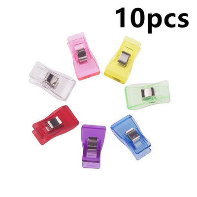 Odolná 10 ks/sada viacfarebných miešacích priehľadných kožených silných sponiek na odev, spona na kožené viazanie, upevňovacia spona na šitie odevov