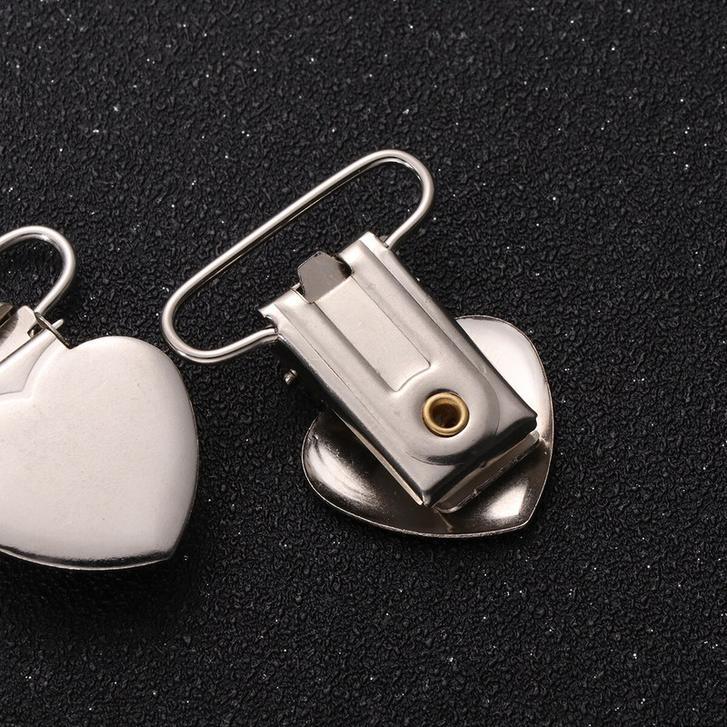 Klambrid Suspender luti hoidik Klamber Südame valmistamine Aksessuaarid Asendus isetehtud traksid mänguasjakonksud rinnahoidja klambrid mittenmetal sukapael