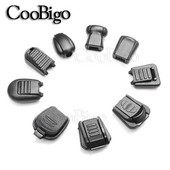 10 buc. Clipuri de capăt pentru cablu de tragere cu fermoar Vârf de prindere clemă de frânghie Blocare pentru șnur pentru dantelă Paracord Accesorii de cusut pentru articole de îmbrăcăminte Plastic negru