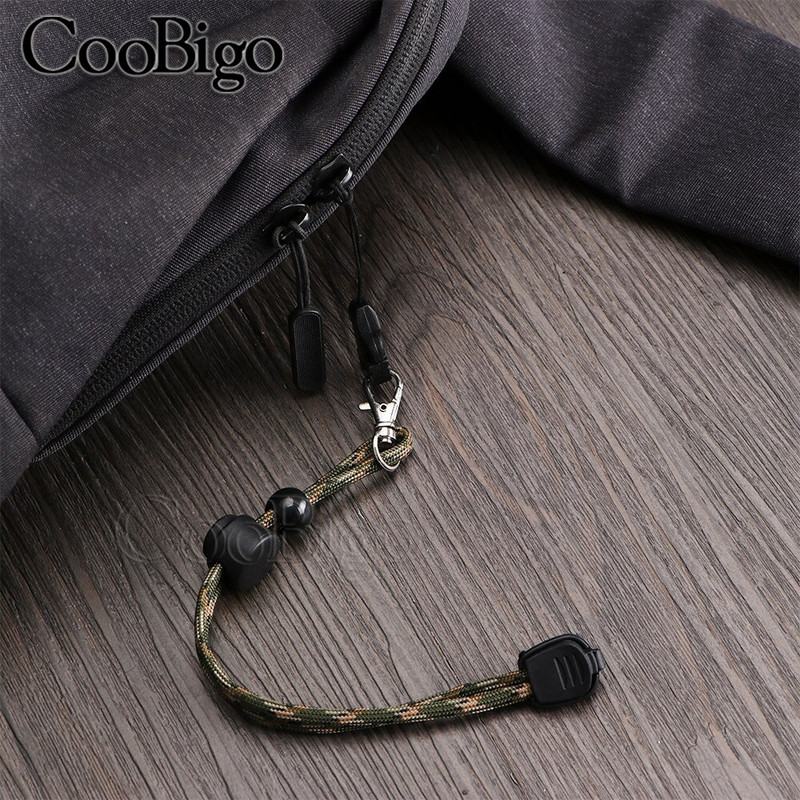 10 buc. Clipuri de capăt pentru cablu de tragere cu fermoar Vârf de prindere clemă de frânghie Blocare pentru șnur pentru dantelă Paracord Accesorii de cusut pentru articole de îmbrăcăminte Plastic negru