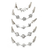 5 ks sponiek na kardigany, spony na kardigany alebo spony na kardigany, retiazkové spony na šaty a golier