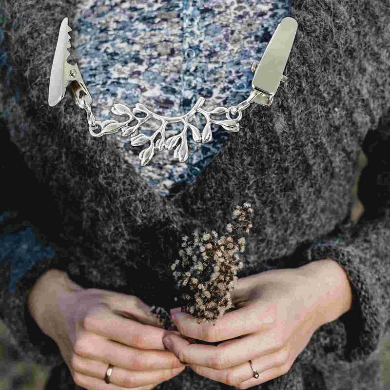 5 ks sponiek na kardigany, spony na kardigany alebo spony na kardigany, retiazkové spony na šaty a golier