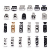 Nou 10 buc Vintage argintiu Gunmetal Gold Snur de blocare Toggle Oprior de metal DIY Îmbrăcăminte Cusut Accesorii de îmbrăcăminte Opritor de clemă