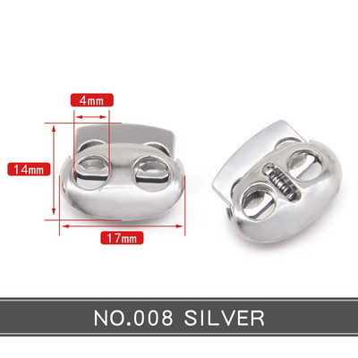 Nou 10 buc Vintage argintiu Gunmetal Gold Snur de blocare Toggle Oprior de metal DIY Îmbrăcăminte Cusut Accesorii de îmbrăcăminte Opritor de clemă