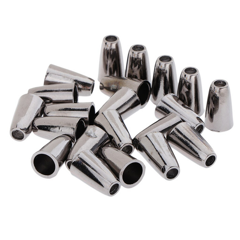 20x метален цип, краища за издърпване, запушалка на звънец без капак, край на ключалката на кабела, конична камбана, ремък за палатка, капачка за кабел за дрехи, запушалка за връв