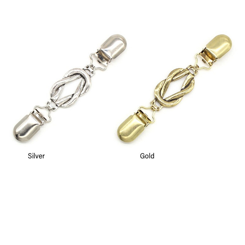 Broșe retro, din aliaj de zinc, pentru îmbrăcăminte, clemă de guler de utilizare ușoară, antirugină, reutilizabilă, cadou ocazional, închizătoare de eșarfă durabilă.