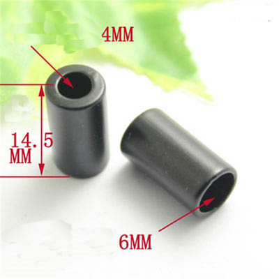 20PCS Черно метално въже за носене Катарама за регулиране Направи си сам Стопер Шнур Заключване Бутон Чанта Панталони Ръчно шиене Аксесоари за дрехи