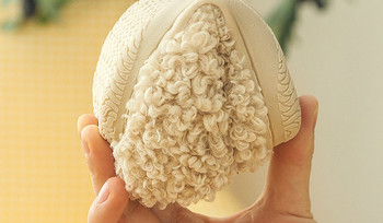 Домашни пухени пантофи с 3D елемент за момчета и момичета