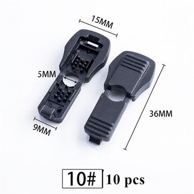 10PCS Plastični crni graničnik za bravu za kabel Opružna kopča Završna kopča Zatvarač za vezicu za vezice za Paracord odjeću Kopča užeta