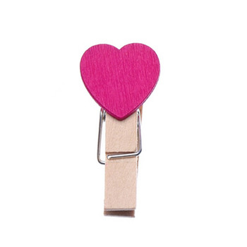 50 τμχ/παρτίδα Mini Ξύλινα κλιπ 3,5*0,7 εκ. Love Spring πολύχρωμα Ξύλινα κλιπ για DTY Clothespin Craft Decor snack Clip Photo Clips Pegs