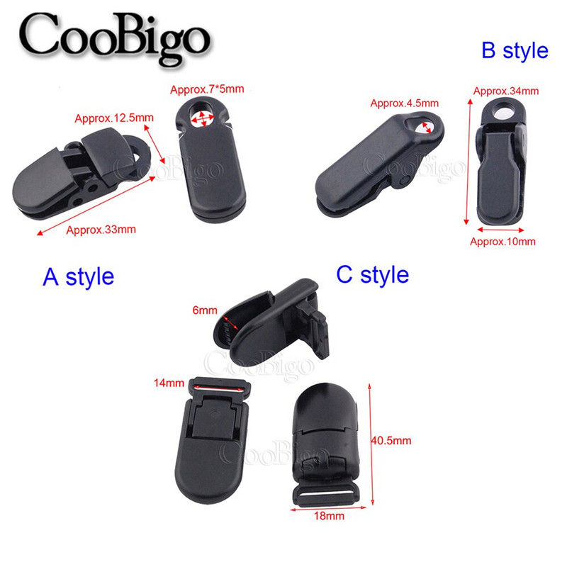 50 tk Plastikust telgiklamber Markiis Tuul Tross Klamber Haagissuvila Matkamine Kämping Present pingutage õues ellujäämise tarvikud Must