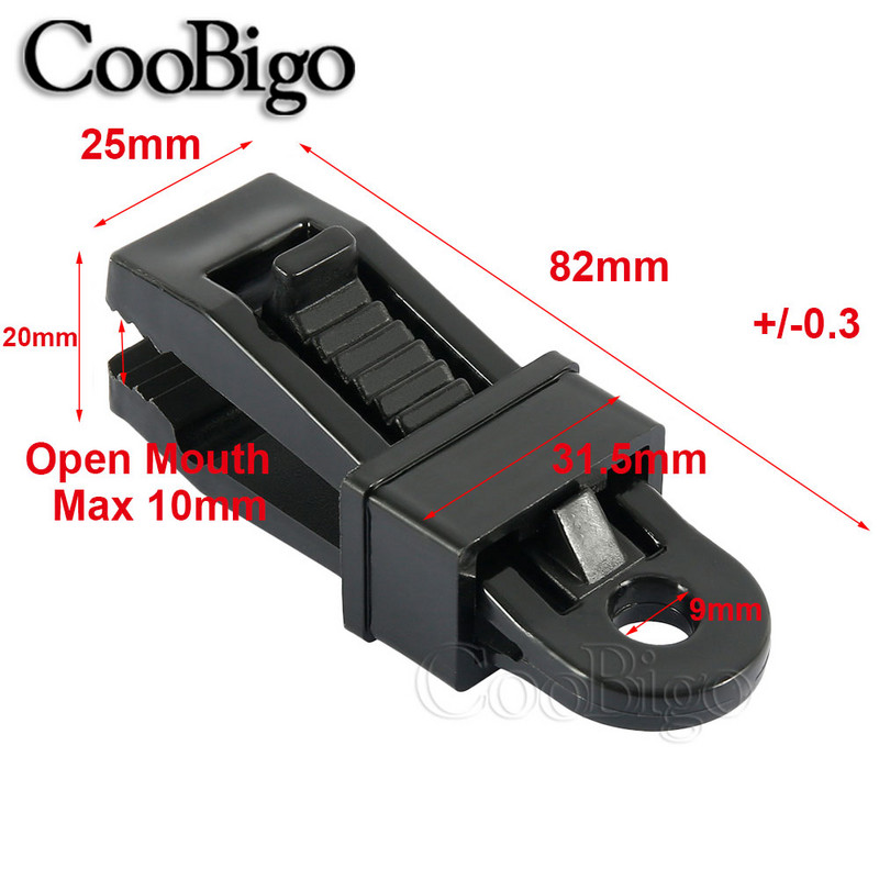 20kom tende za šator Stezaljka za povlačenje Nadstrešnice Kopča za kopču Otporan na vjetar Putovanja Kampiranje Stezaljka za ceradu Vanjski karavan Komplet platna Dodaci