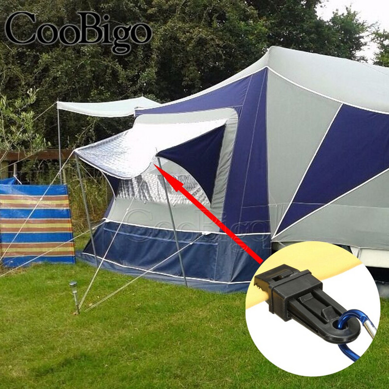 20kom tende za šator Stezaljka za povlačenje Nadstrešnice Kopča za kopču Otporan na vjetar Putovanja Kampiranje Stezaljka za ceradu Vanjski karavan Komplet platna Dodaci