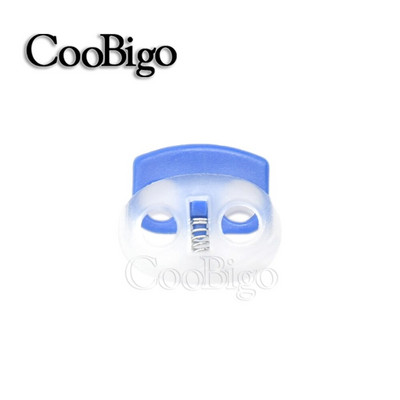 10 tk plastikust korgiga juhtmeluku oaklambri lülitusklamber Spordirõivaste jalatsite paelte kott Paracord DIY tarvikud läbipaistev 3,4 mm auk