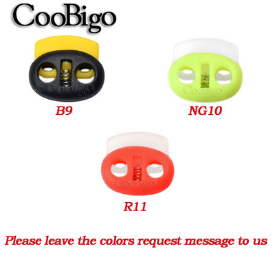 10 tk plastikust korgiga juhtmeluku oaklambri lülitusklamber Spordirõivaste jalatsite paelte kott Paracord DIY tarvikud läbipaistev 3,4 mm auk