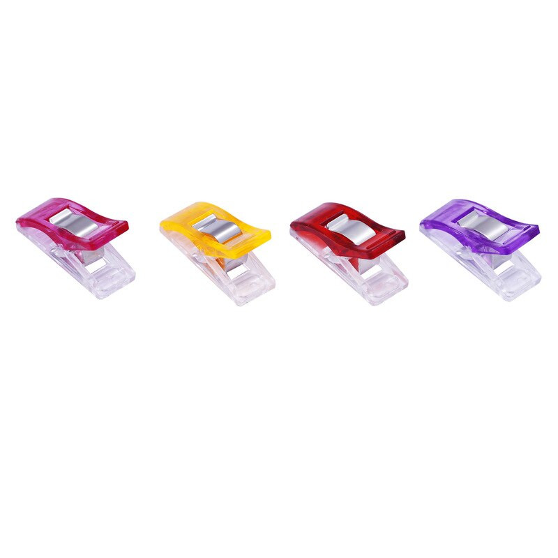 100 buc. Mini cleme de cusut din plastic, instrumente de suport pentru bricolaj, cleme de material, matlasare, cusut, tricotat, cleme de cusut pentru matlasare