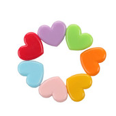 10 buc/loturi Clip drăguț din plastic în formă de inimă Clip de etanșare cu inimă dragoste pentru poziționare Clip de cusut Accesorii de cusut