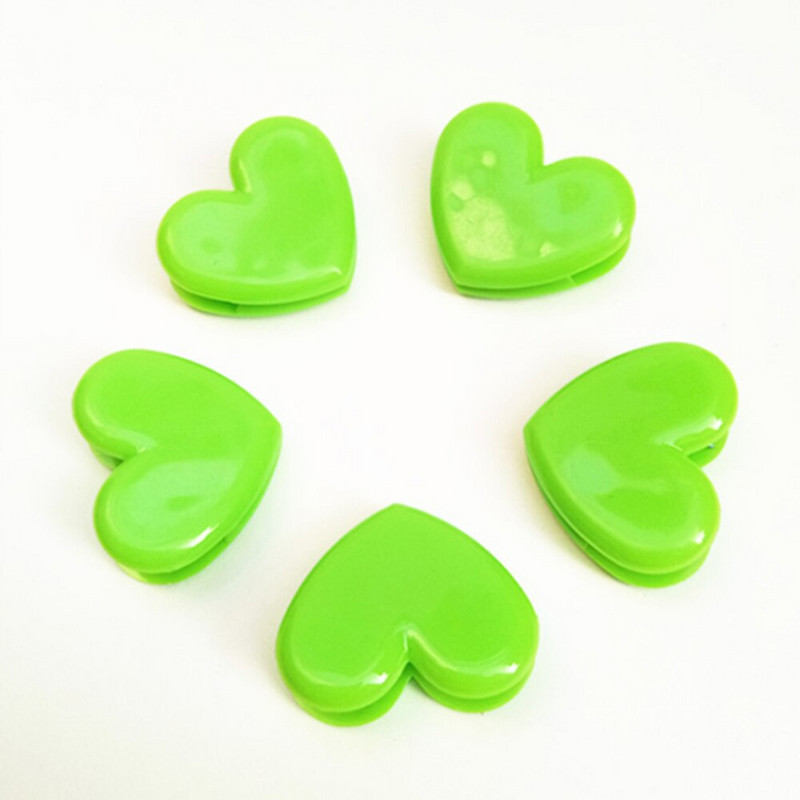 10 buc/loturi Clip drăguț din plastic în formă de inimă Clip de etanșare cu inimă dragoste pentru poziționare Clip de cusut Accesorii de cusut