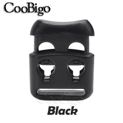 20 бр. Пластмасов кабел Заключващ ограничител Пружини Превключваща скоба за въже Два отвора Направи си сам Paracord Шапка Връзка за обувки Облекло Занаятчийски аксесоари Цветни