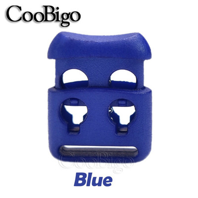 20 бр. Пластмасов кабел Заключващ ограничител Пружини Превключваща скоба за въже Два отвора Направи си сам Paracord Шапка Връзка за обувки Облекло Занаятчийски аксесоари Цветни