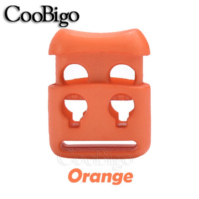 20 бр. Пластмасов кабел Заключващ ограничител Пружини Превключваща скоба за въже Два отвора Направи си сам Paracord Шапка Връзка за обувки Облекло Занаятчийски аксесоари Цветни