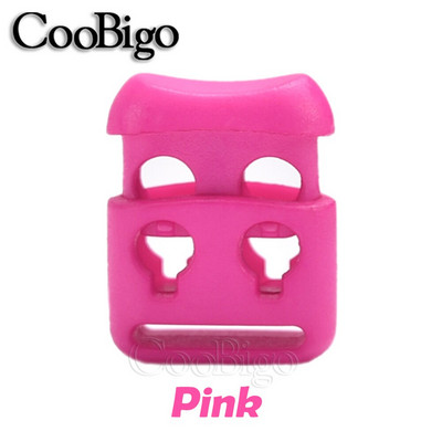 20 бр. Пластмасов кабел Заключващ ограничител Пружини Превключваща скоба за въже Два отвора Направи си сам Paracord Шапка Връзка за обувки Облекло Занаятчийски аксесоари Цветни