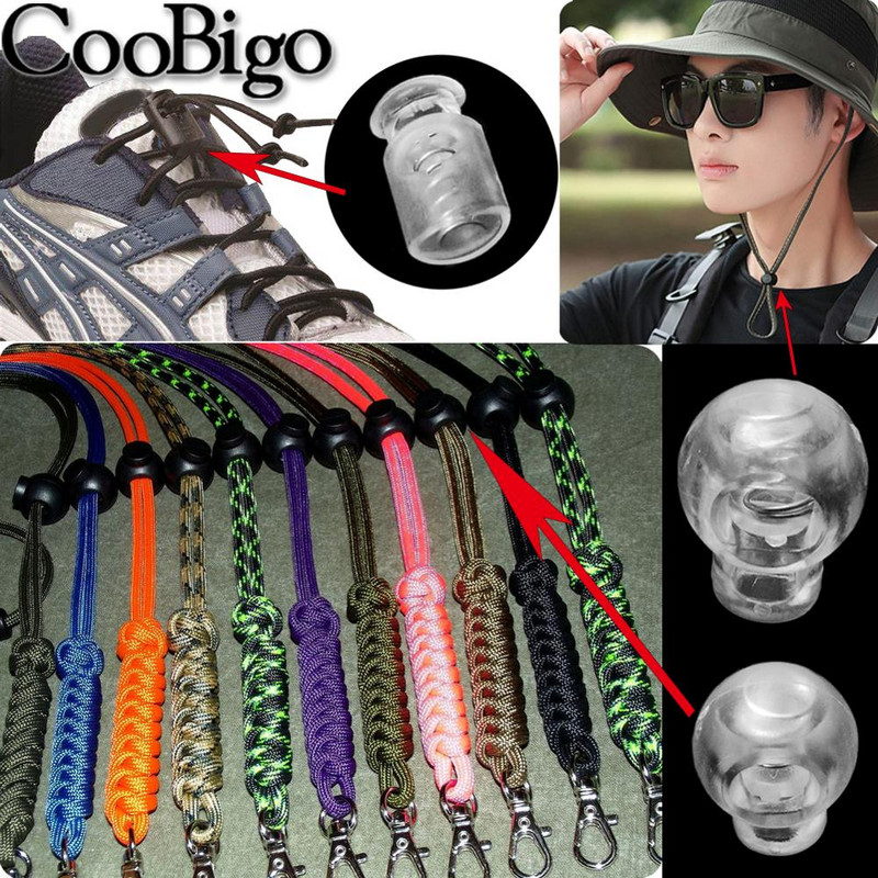 10 kom. Zatvarač kabela Zatvarač za spajanje Plastika Prozirna prozirna za Paracord Sportska odjeća Torba za vezice Odjevni pribor DIY