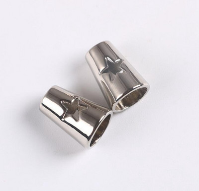 Õõnestähtede sulamist nööri otsad kaane lukk Lülitusjuhtme stopper Klamber riidekoti jaoks Spordirõivad kingapaelad köie osad