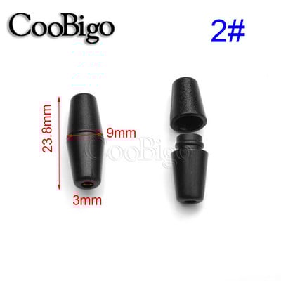 50 buc. Conector de capăt pentru cablu din plastic pentru rupere de siguranță, pentru cordon, șnur Paracord șiret pentru îmbrăcăminte sportivă, geantă cu șnur, accesorii DIY