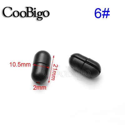 50 buc. Conector de capăt pentru cablu din plastic pentru rupere de siguranță, pentru cordon, șnur Paracord șiret pentru îmbrăcăminte sportivă, geantă cu șnur, accesorii DIY