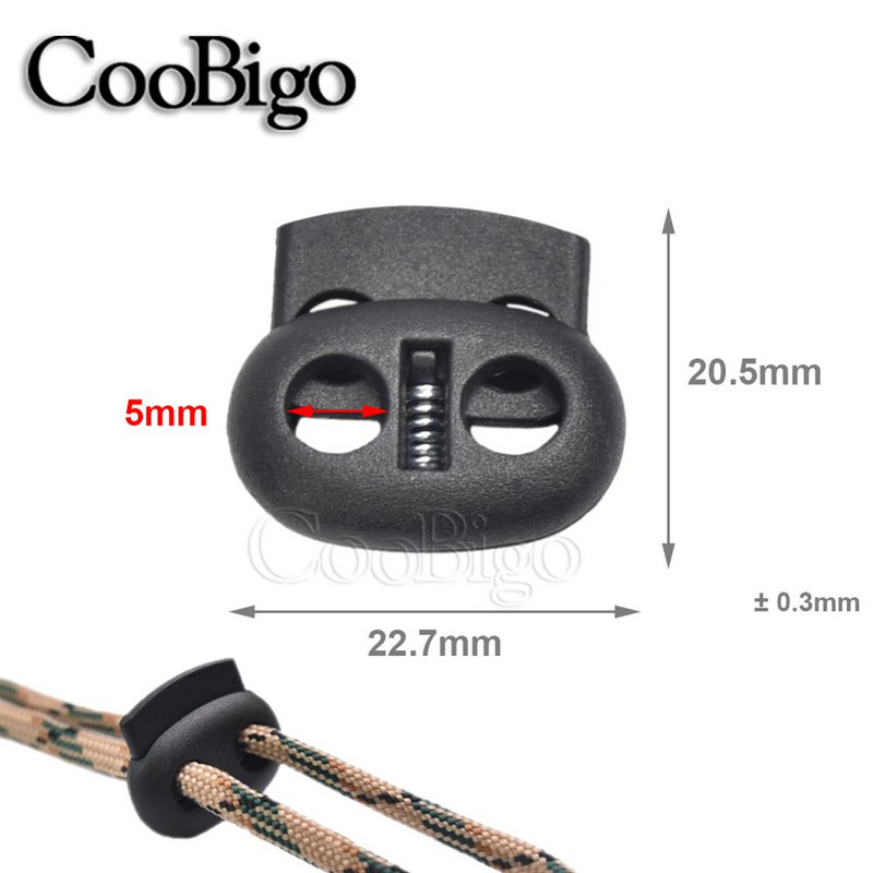 50 tk juhtmeluku korgiga lülitusklamber rõivaste jaoks, nöör kingapael, seljakott, spordirõivaste kott, DIY tarvikud