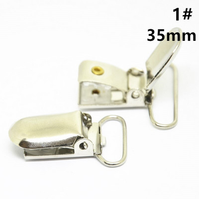 UUS Metallist ripatsiga luti hoidikud klambrid käsitöökonksuga klambrid ovaalsed ümmargused ristkülikud 15mm/20mm/25mm/30mm/35mm 50tk