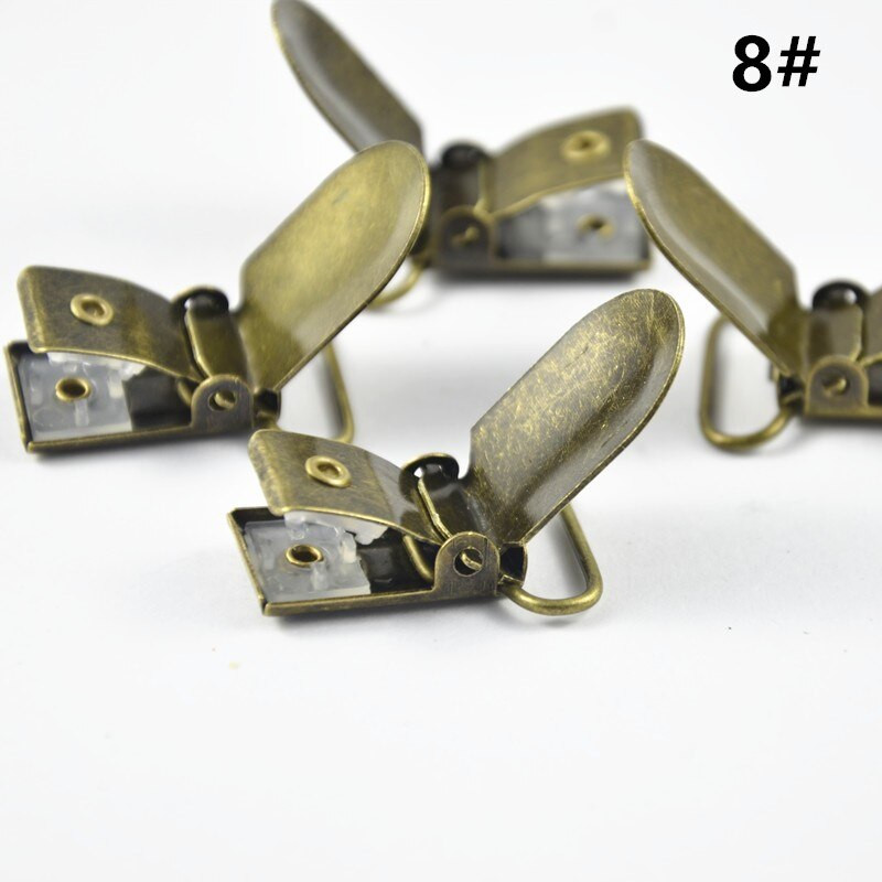 UUS Metallist ripatsiga luti hoidikud klambrid käsitöökonksuga klambrid ovaalsed ümmargused ristkülikud 15mm/20mm/25mm/30mm/35mm 50tk