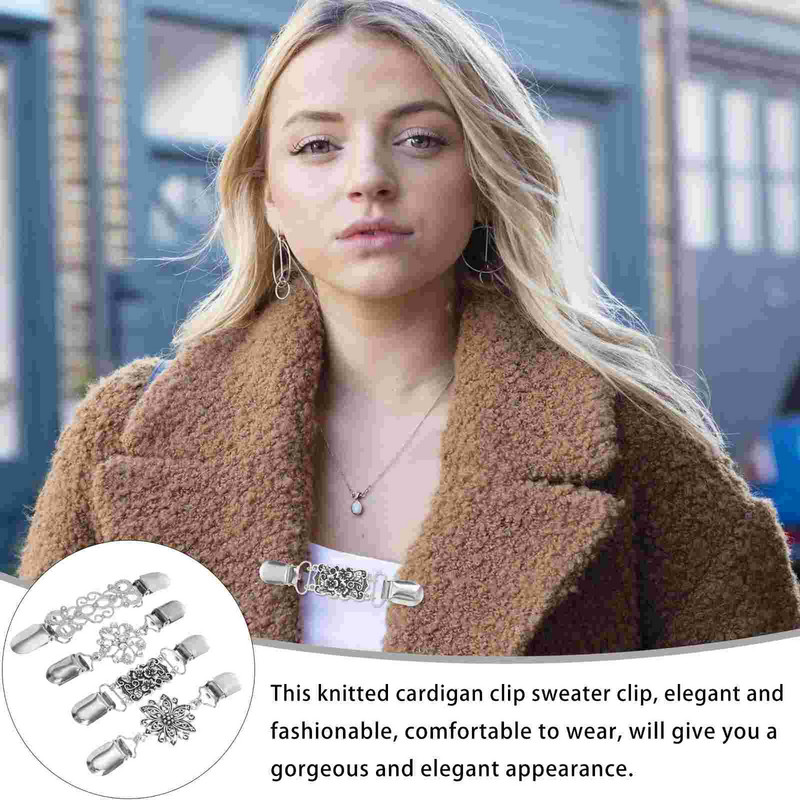 Sponky na sveter, sponky na kardigan, retiazkový šál, šaty, dámske golier, brošňa, špendlíky, cinch, košeľa, šatka, vintage oblečenie, šaty, retro