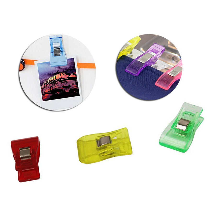 40 τμχ/Κουτί πολύχρωμα πλαστικά κλιπ για συνονθύλευμα ράψιμο DIY Crafts Πάπλωμα Πλεκτής Κλιπ Κρατήστε και οργανώστε υφασμάτινα κλιπ ραπτικής