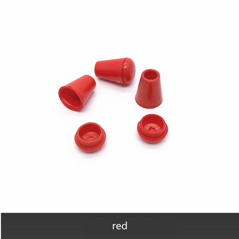 XUNZHE 50 buc Capetele cablului Opritor cu capac Blocare din plastic colorat Clip de comutare Paracord Geanta de haine Piese de îmbrăcăminte sport