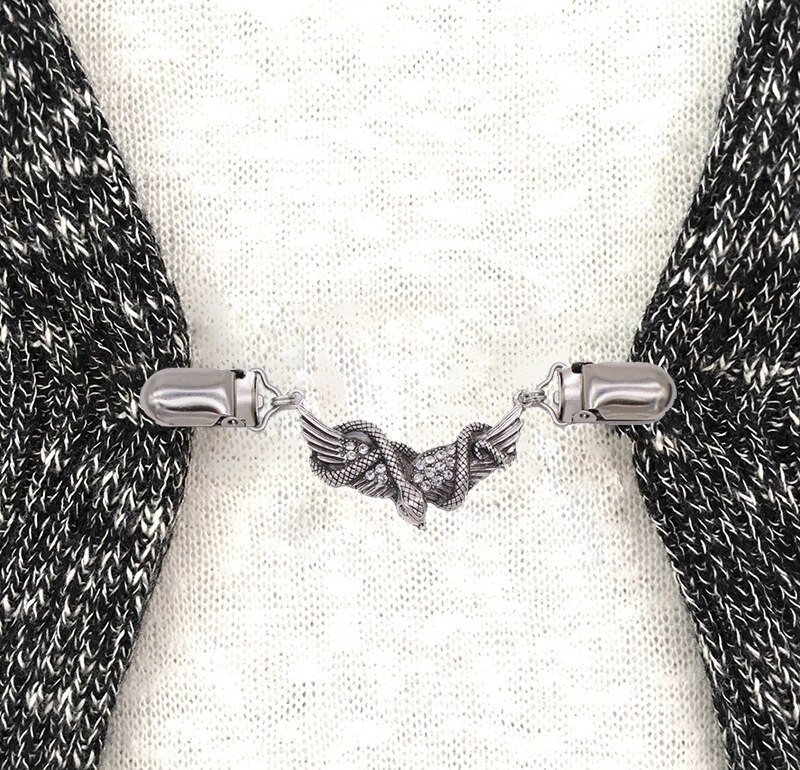 Hõbedane Rhinestone Inkrusteeritud sulamist pross Klamber Kampsun Sallihoidja Kaelus Pandla hoidja Sukapaelad Rõivaste Aksessuaarid Ehted