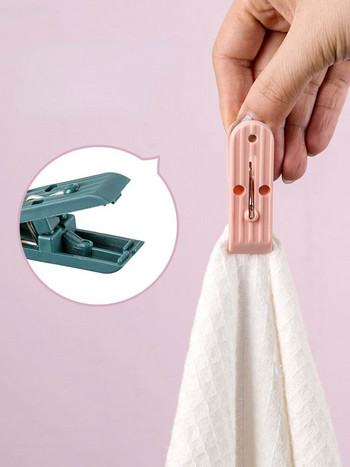 Πλαστικά μανταλάκια Πολυλειτουργικά μεγάλα κλιπ πλυντηρίου Αντιανεμικά φωτογραφικά κλιπ για εσώρουχα κάλτσες Αποθήκευση ρούχων στεγνώματος
