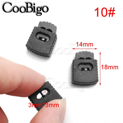 10 ks plastových zámok na šnúrku, zarážka, svorka na lano, spona na paracord, športové oblečenie, šnúrky na topánky, batoh, DIY remeselné doplnky