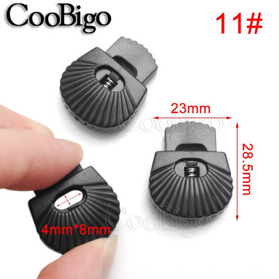 10 ks plastových zámok na šnúrku, zarážka, svorka na lano, spona na paracord, športové oblečenie, šnúrky na topánky, batoh, DIY remeselné doplnky